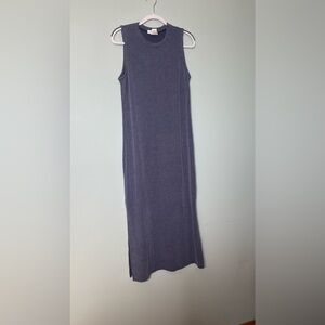 Gilli Sleeveless Ribbed Knit Dress - Blue M